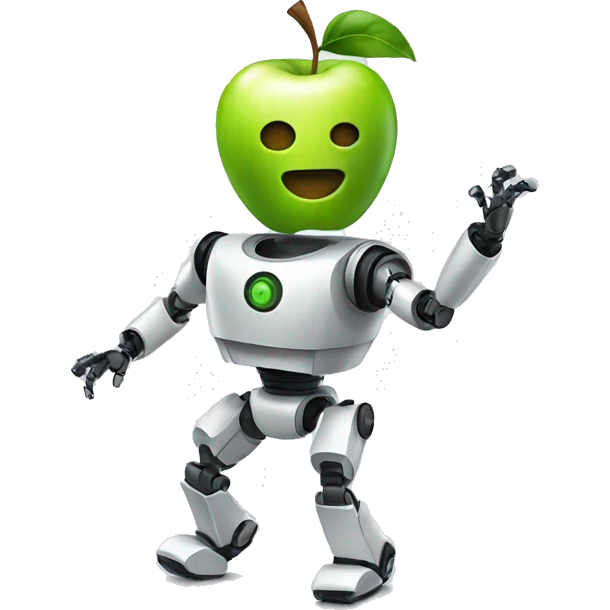 Apple robot dancing emoji