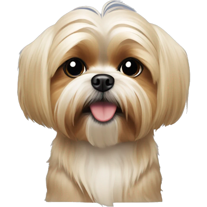 blonde shih tzu yorkie dog emoji