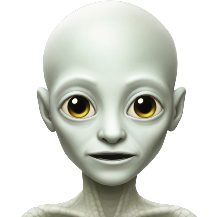 a Reptilian alien white woman, full body, sleeping emoji
