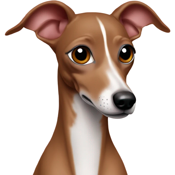 Red fawn italian greyhound emoji