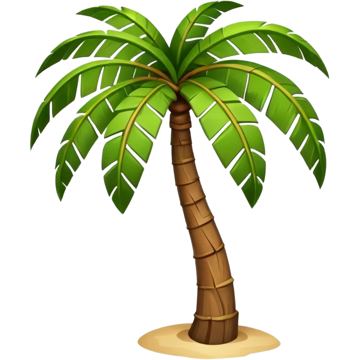 Palm Tree: flat body bend emoji