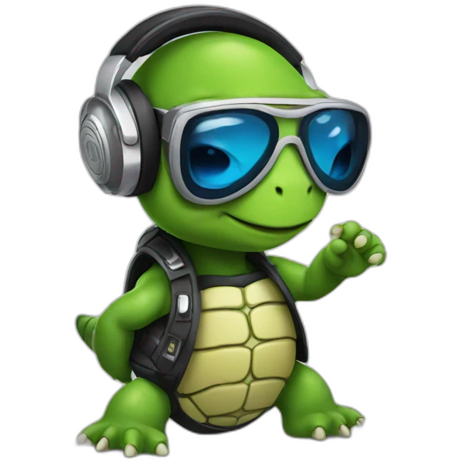 Dj turtle emoji