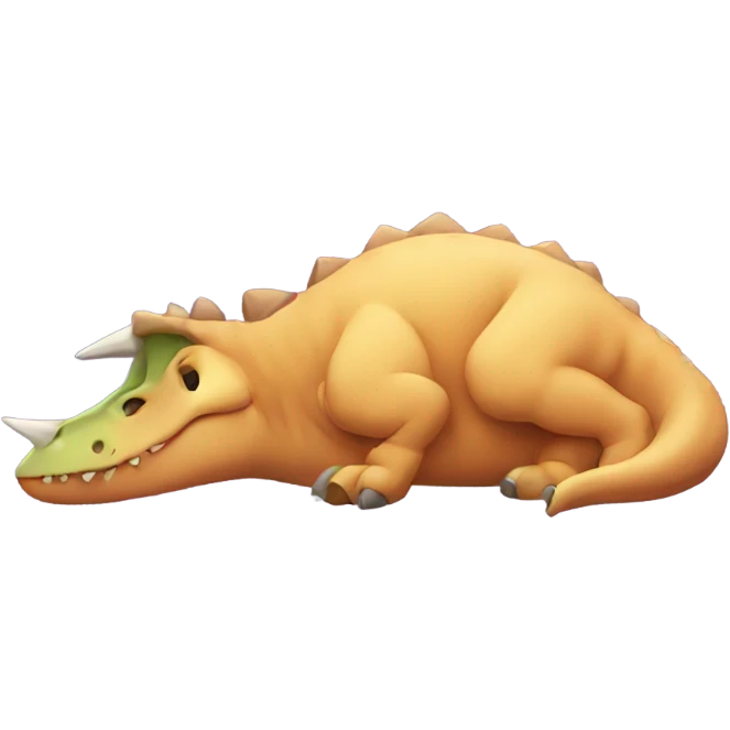 dinosaur sleeping emoji