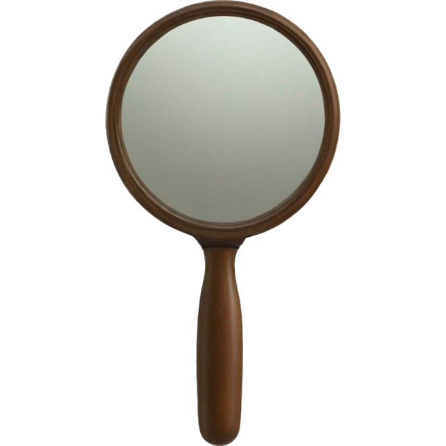 vintage hand held mirror emoji
