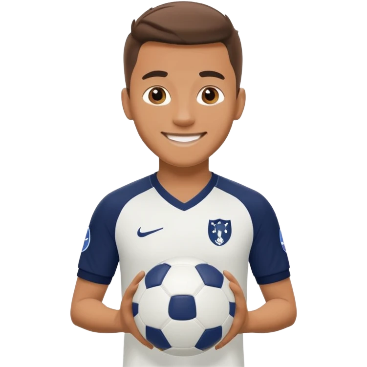 man in tottenham hotspurs kit emoji