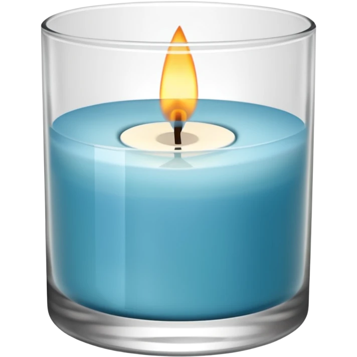 Scented candle, in translucent holder  minimalist style, high detail, still life, 4k emoji