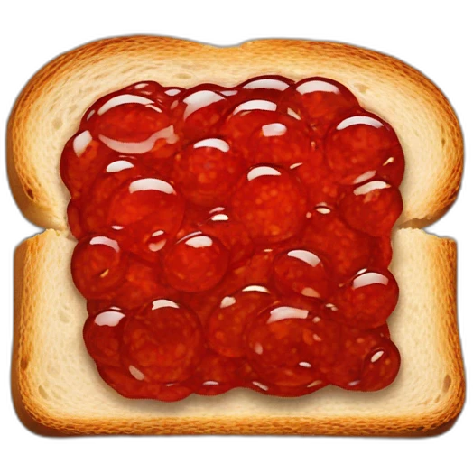 jam on slice of bread emoji