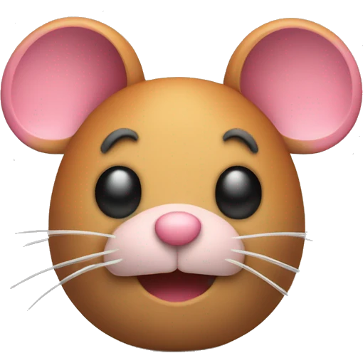 Brown, tan, orange and pink key board mouse set emoji