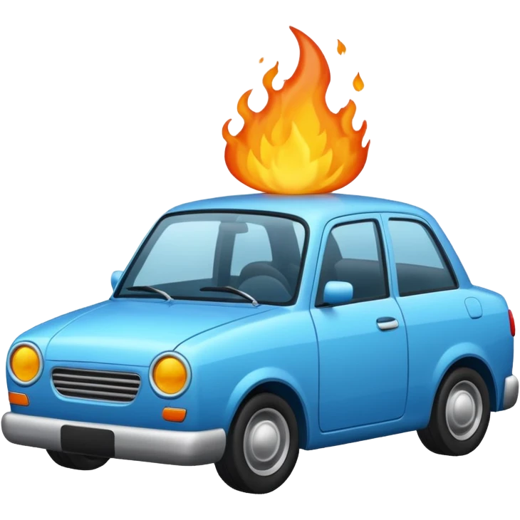 Fired car emoji