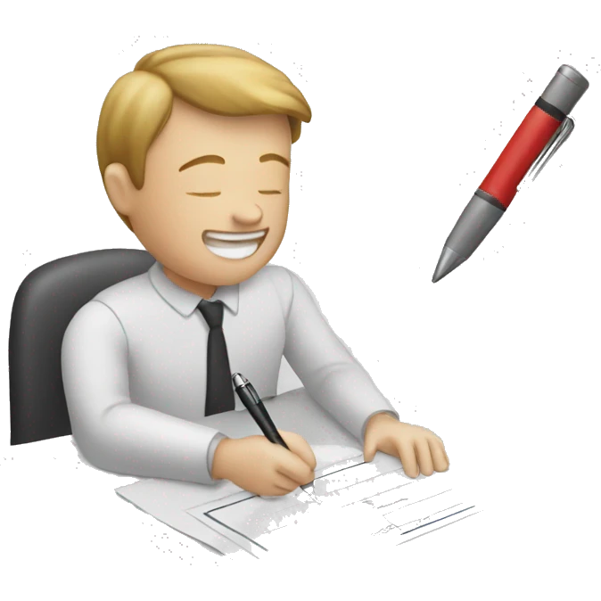  signing bank check emoji