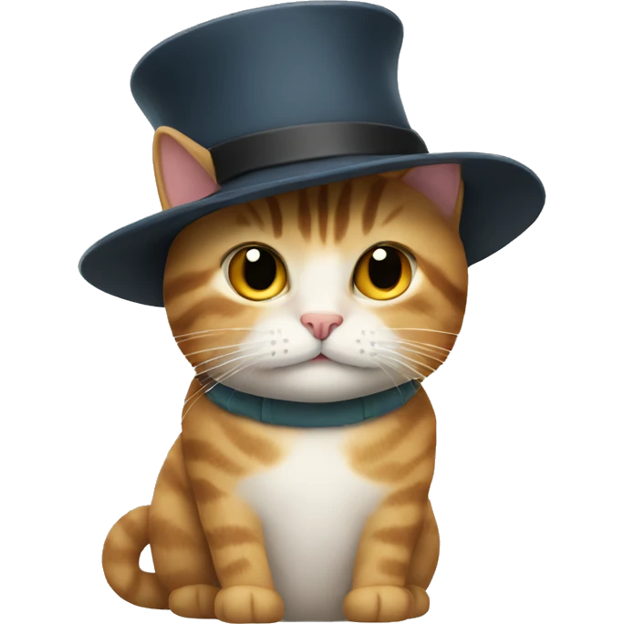 Cat with a hat emoji