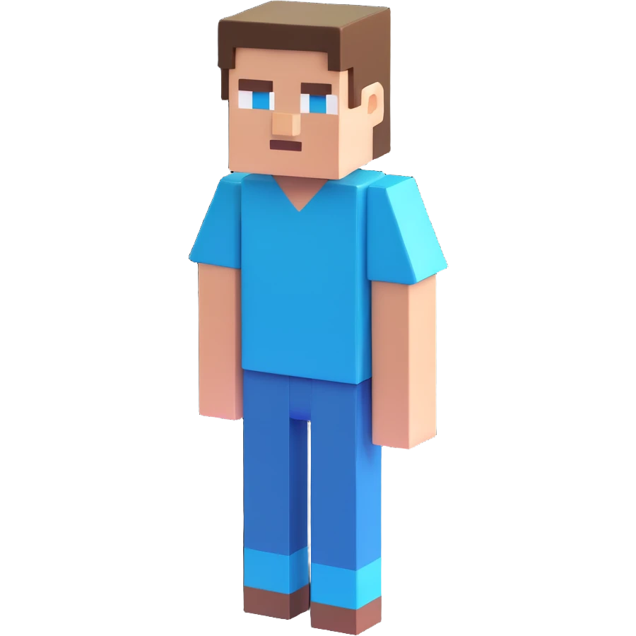 minecraft steve character emoji