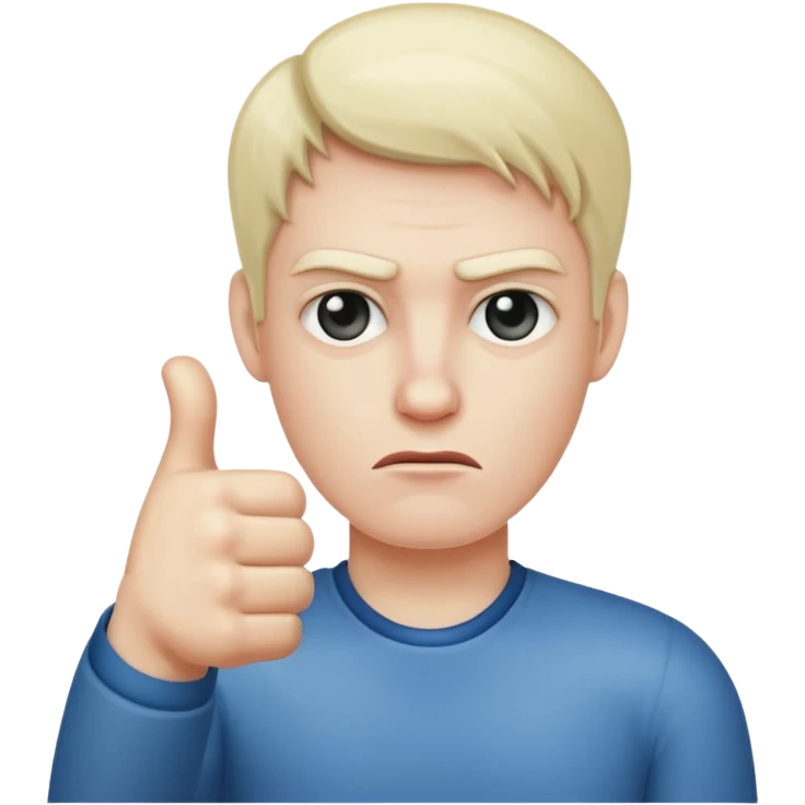 Person giving thumbs down  emoji