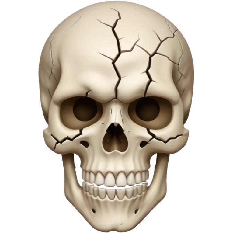 Mind blown skull face for png emoji
