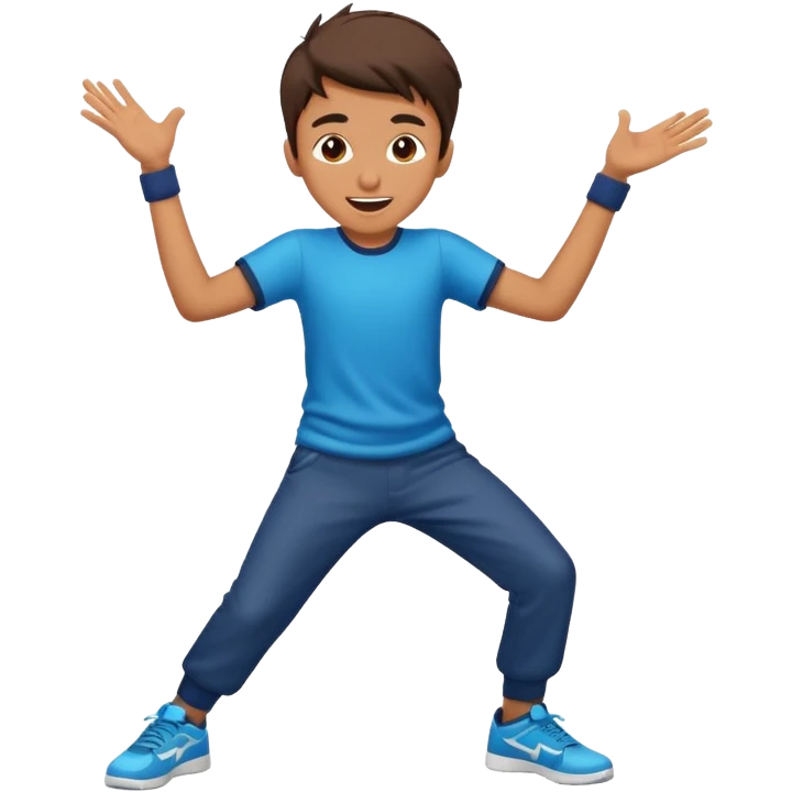 Boy doing tech dance  emoji