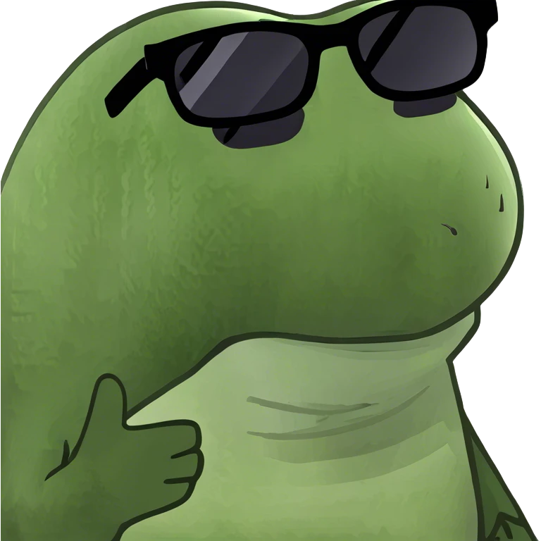 Fish with sun glasses emoji