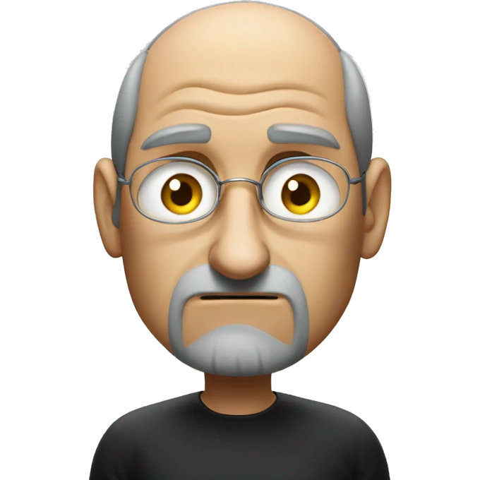Steve jobs angry at Tim con emoji