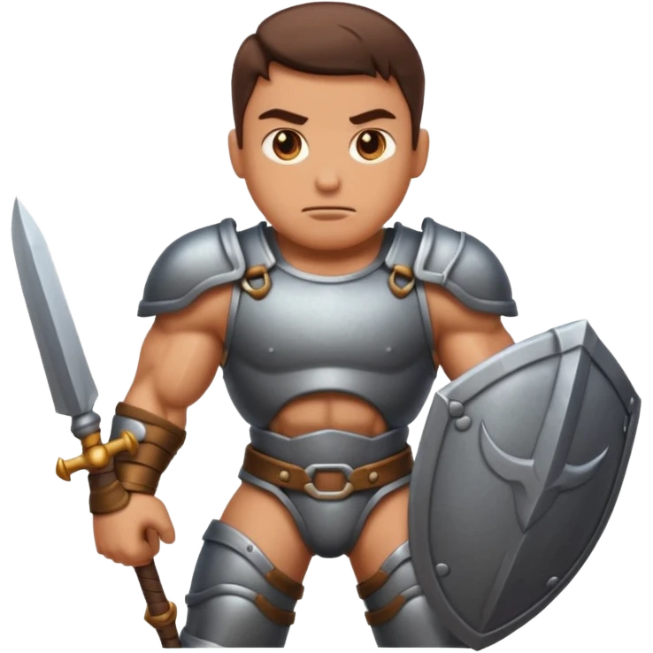 An emoji representing the "ironman challenge" for an Albion Online mmorpg character who crafts everything themselves the hard way, and does not buy or sell items in-game. emoji