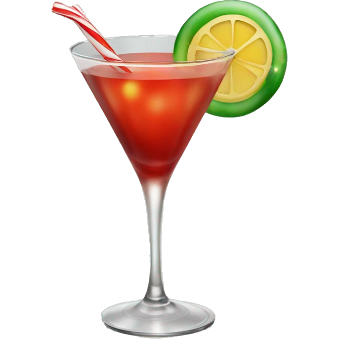 Christmas cocktail  emoji