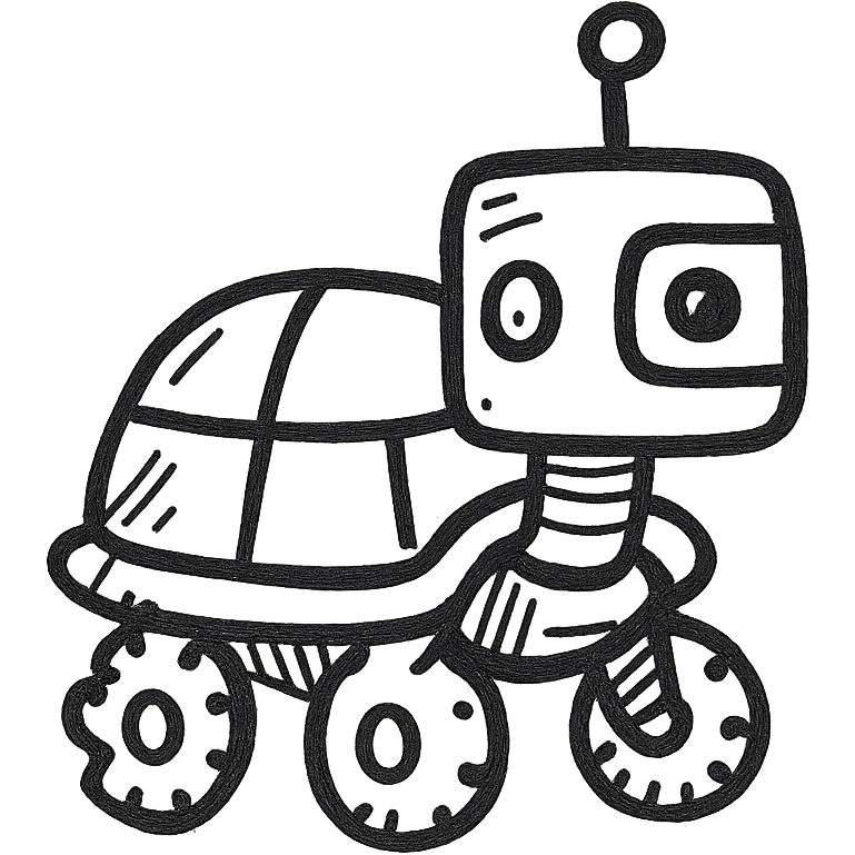 A robot turtle emoji