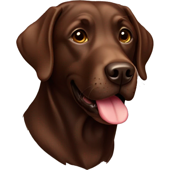 Chocolate Labrador  emoji