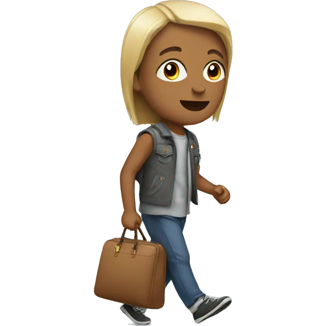 on the go emoji