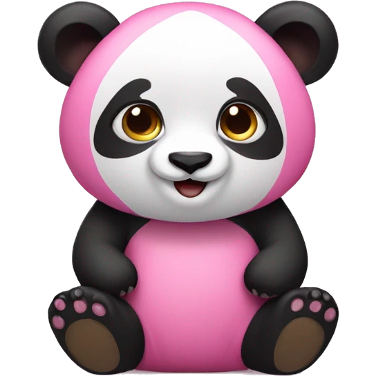 Pink panda emoji