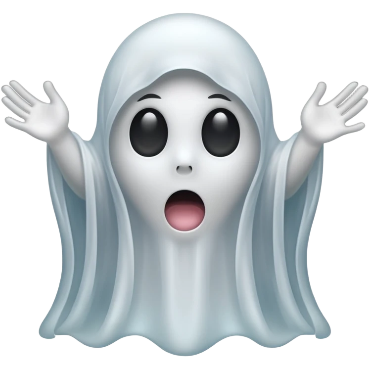 surprised ghost emoji