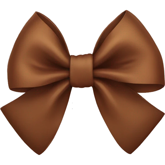 Brown bow  emoji