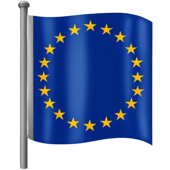the flag of the European Union emoji