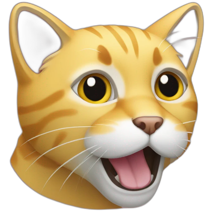 default yellow cat with paw over mouth emoji