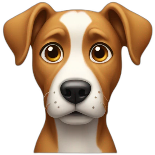 dog, confused face emoji
