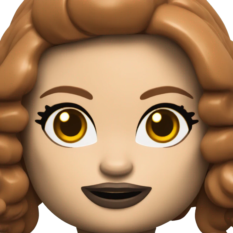 Lego minifig black widow emoji