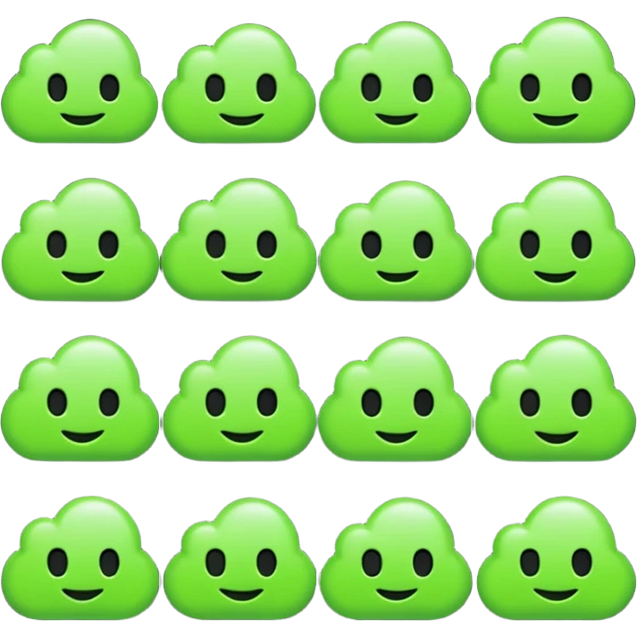 need a perfect emoji pack set for a decentralized infrastructure project for cloud depin etc in web3 crypto black and green neon emoji