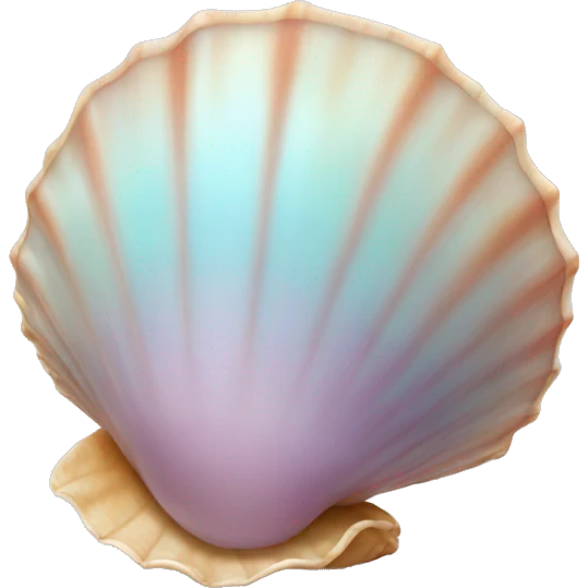 rare pastel shell emoji