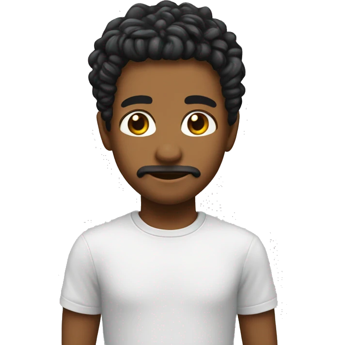 criança recem nascida com cabelos pretos e maozinha no rosto emoji