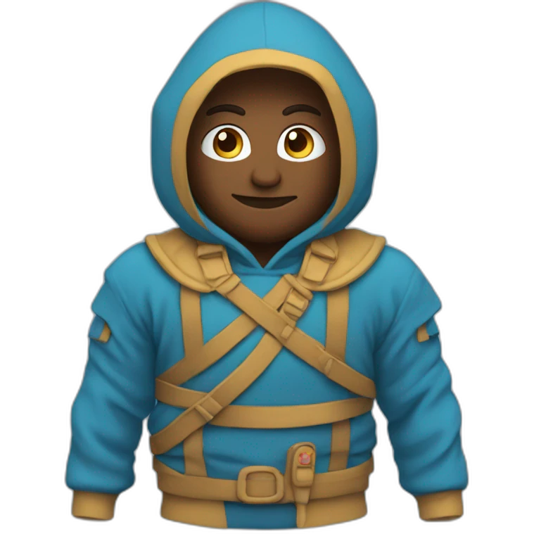 wifi warrior blue hoodie emoji