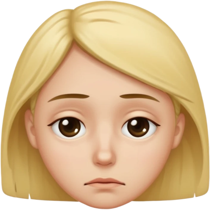 Emoji de cansado y triste con ojeras emoji