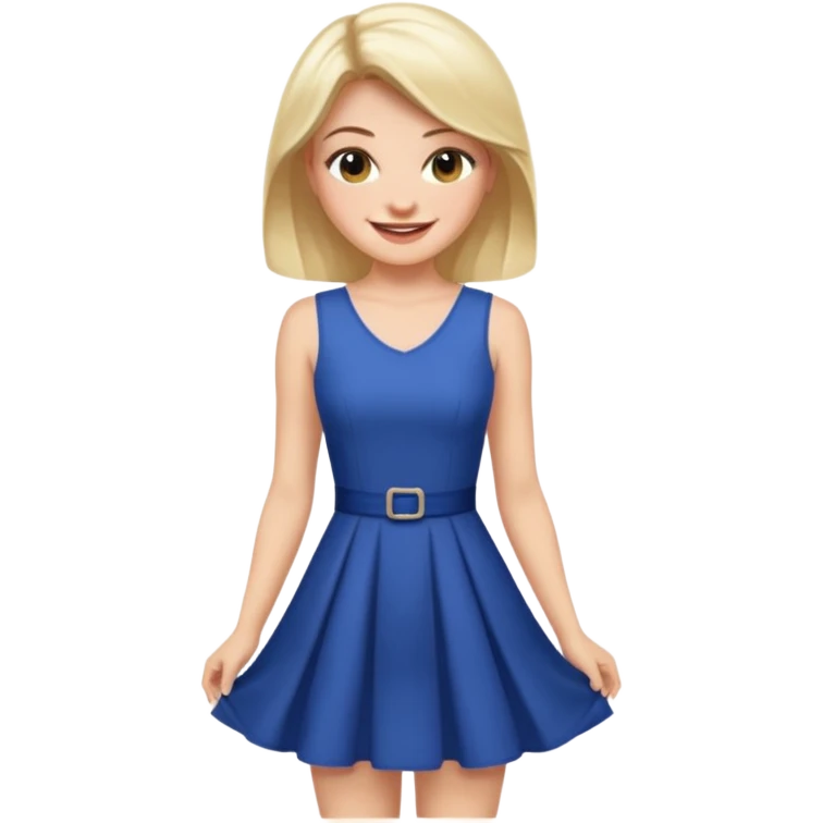 can you make holly from stranger things but in a short dress emoji