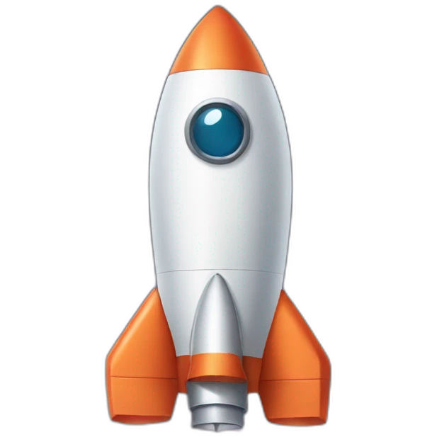 cute  rocket emoji