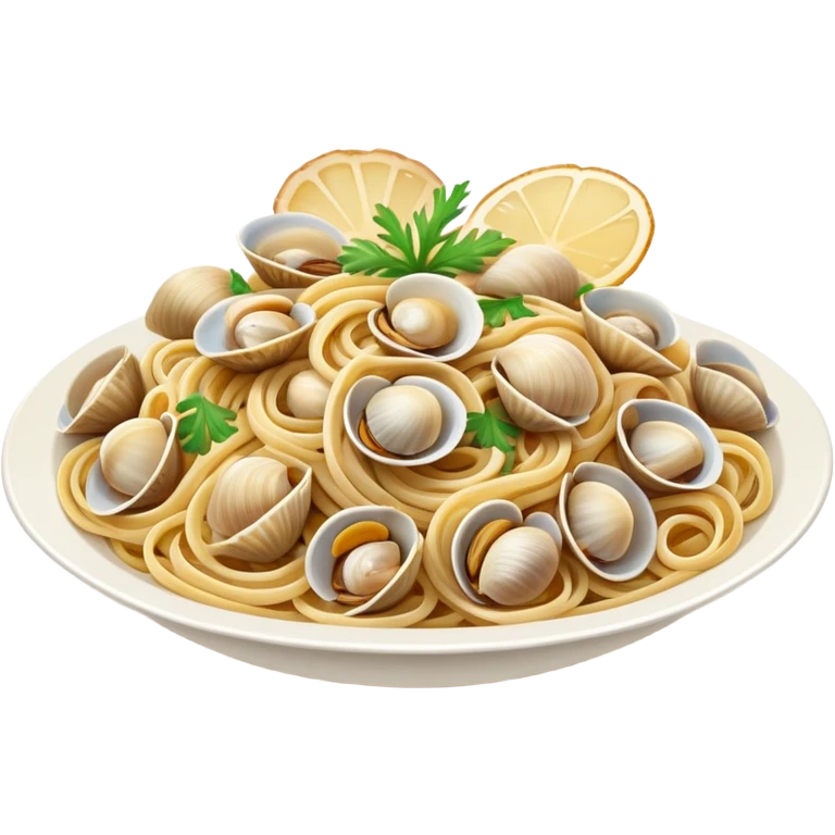 Linguine and cockles  emoji