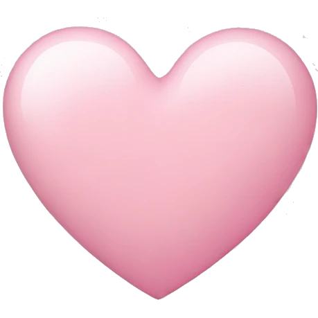 Light pink heart emoji