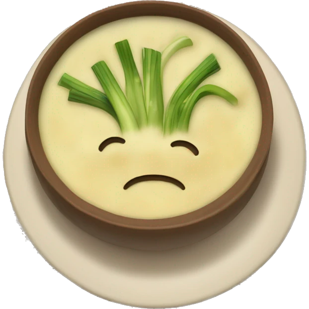 Potatoe and leek soup emoji