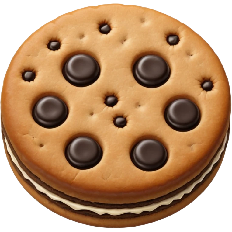 black biscuit emoji