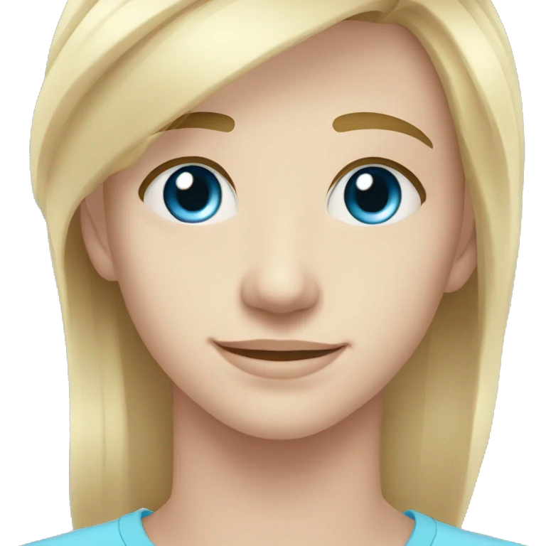 confident happy clean shaven pale teen with short blonde light hair blue eyes outdoor portrait emoji