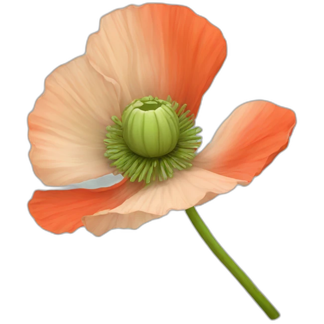 Poppy flower emoji
