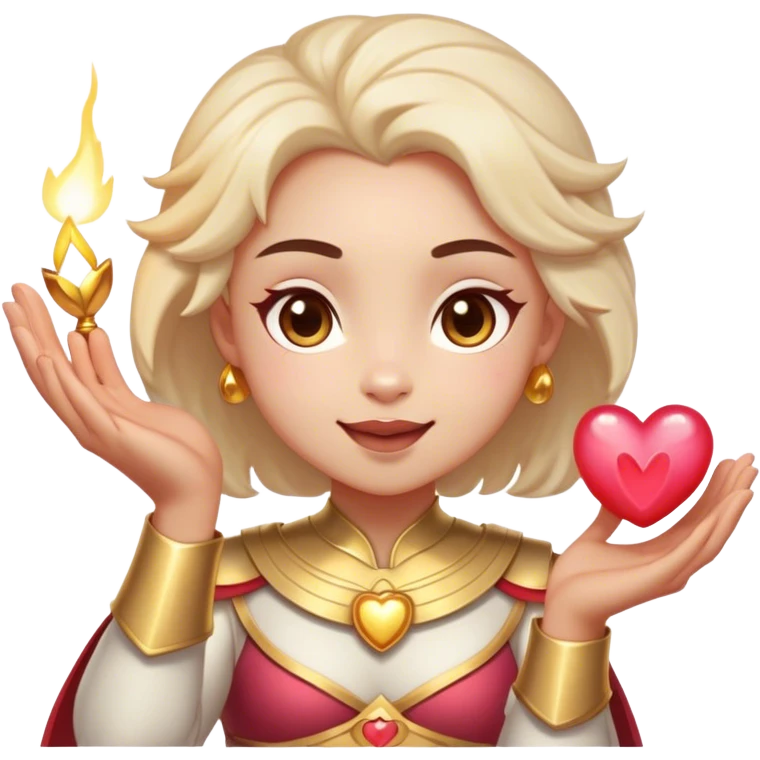 Cinematic Adorable Mulan Portrait Emoji, Playfully holding Cri-Kee in her hands, eyes sparkling with mischief, soft rosy cheeks, a warrior with a heart full of charm, radiant in the morning sunlight, glowing with warmth and joy! emoji