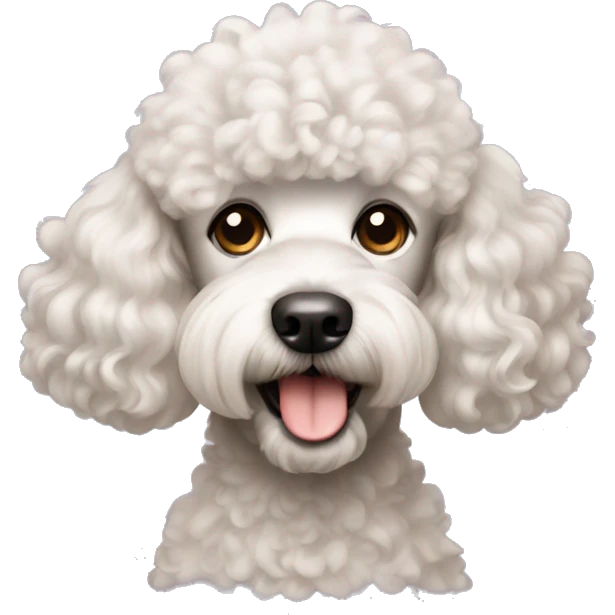 dog poodle emoji