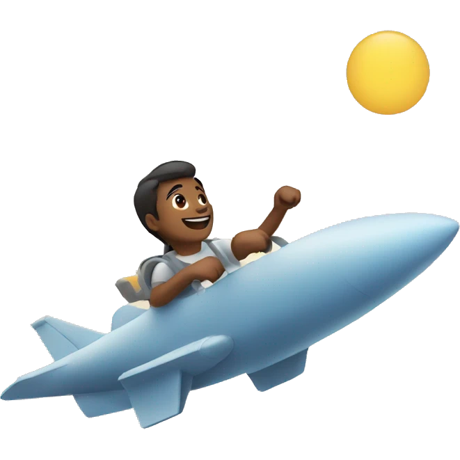 Man Flying in sky emoji