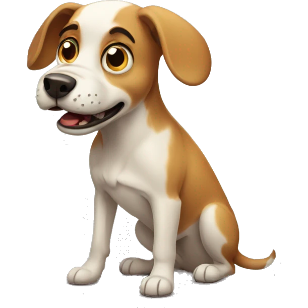 scared dog emoji